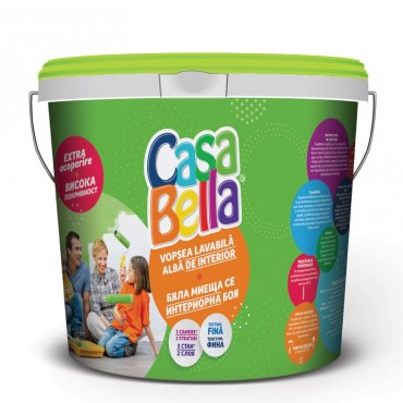 CasaBella - Vopsea lavabilă pentru suprafețe interioare (15L)