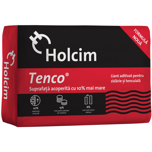 Holcim Tenco® - Liant aditivat pentru zidărie și tencuială (40kg)