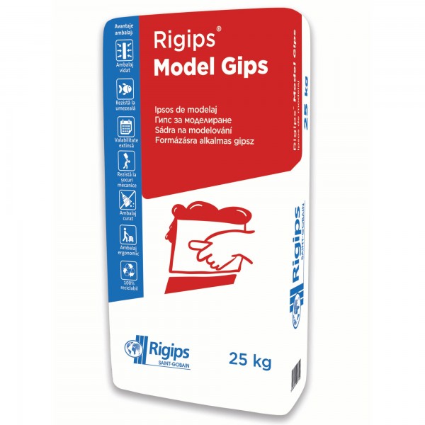 Rigips® MODEL GIPS - Ipsos alb pentru modelaj (25kg)