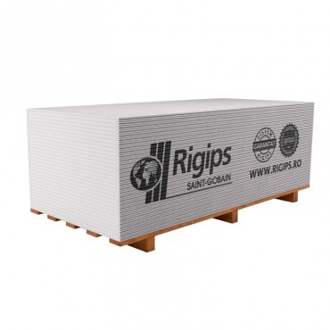 Rigips® RB 9,5 - Placa de gips-carton tip A pentru construcții (9,5x1200x2600)