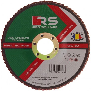 RS Expert - Disc Lamelar Frontal 115mm (40# Granulație) - FABRICAT ÎN ROMÂNIA