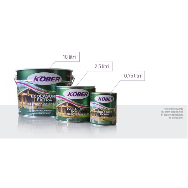 Lazură pe Bază de Apă Ecolasure Extra, Alun (0.75L)