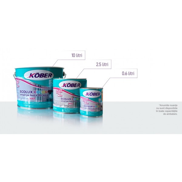 Email Mat pe Baza de Apa Ecolux Kolor, Maro Roscat (2.5L)