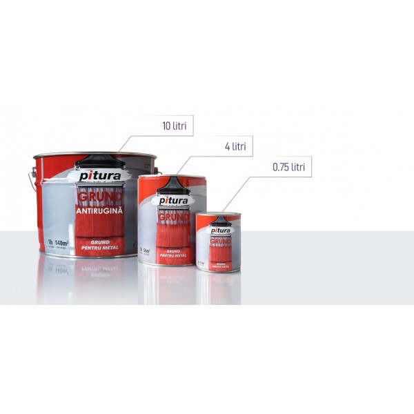 Grund pentru Metal Pitura, Gri Deschis (0.75L)