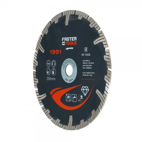 Disc Profesional Segmentat pentru Taiere Beton Armat 230mm Draumet