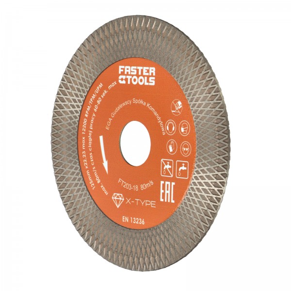 Disc Diamantat Dual-Part 125x2mm pentru Granit, Marmura si Gresie Faster Tools
