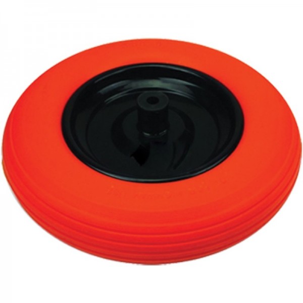 Roata Roaba Plina din Poliuretan 14 Inch 3.5-8 cu Ax 14mm
