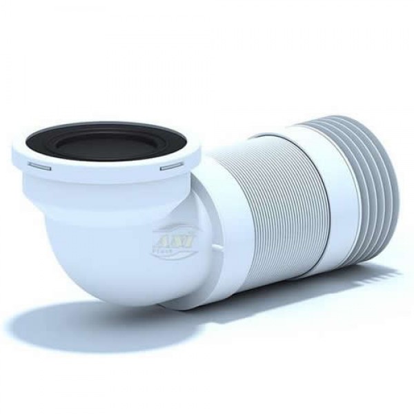 Racord Flexibil WC cu Cot 90 grade 25-45 cm