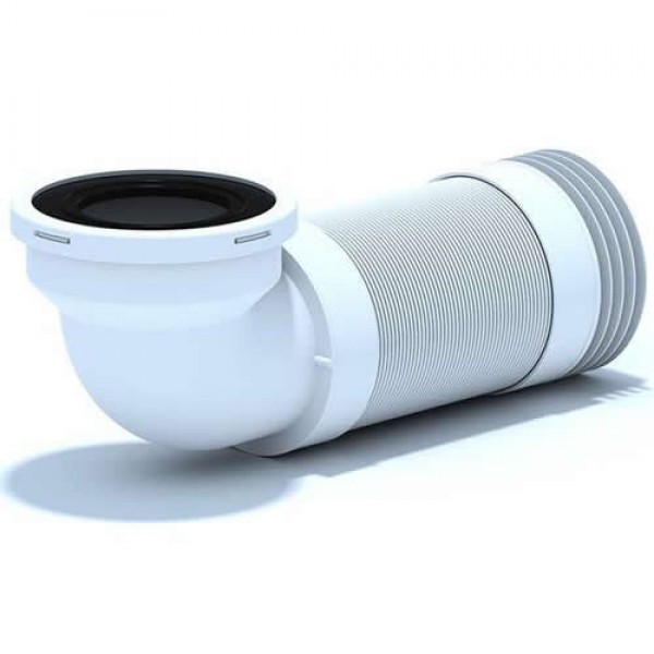 Racord Flexibil WC cu Cot 90 grade 30-75 cm